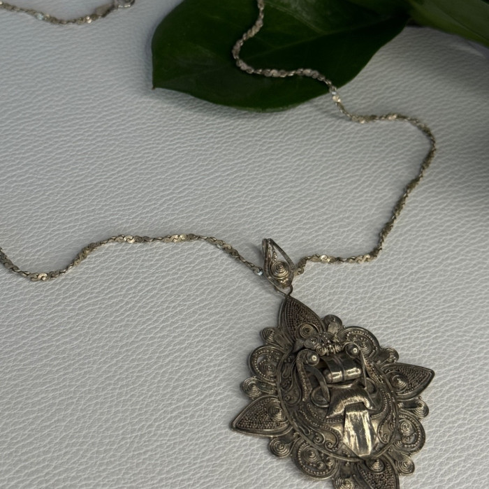 Vintage 925 Sterling Silver Necklace Length 18 Inch