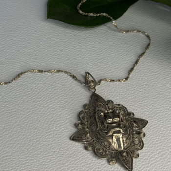 Vintage 925 Sterling Silver Necklace Length 18 Inch