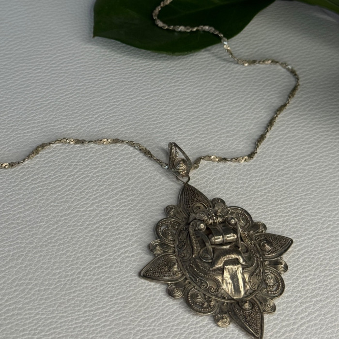 Vintage 925 Sterling Silver Necklace Length 18 Inch