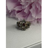 Vintage 925 Sterling Silver Garnet & Beryl Ring Size 5