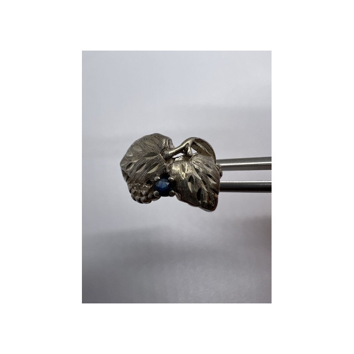 925 Sterling Silver Sapphire Ring Size 4.5