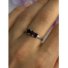 925 Sterling Silver Garnet Ring Size 8