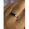 925 Sterling Silver Garnet Ring Size 8