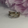 Classy 925 Sterling Silver Diamonds Ring Size 7
