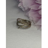 Classy 925 Sterling Silver Diamonds Ring Size 7