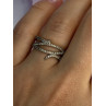 Classy 925 Sterling Silver Diamonds Ring Size 7