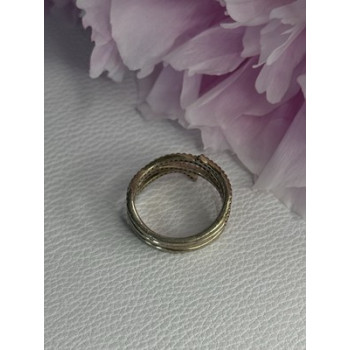 Classy 925 Sterling Silver Diamonds Ring Size 7