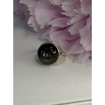 Vintage 925 Sterling Silver Labradorite Ring Size 7