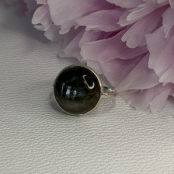 Vintage 925 Sterling Silver Labradorite Ring Size 7
