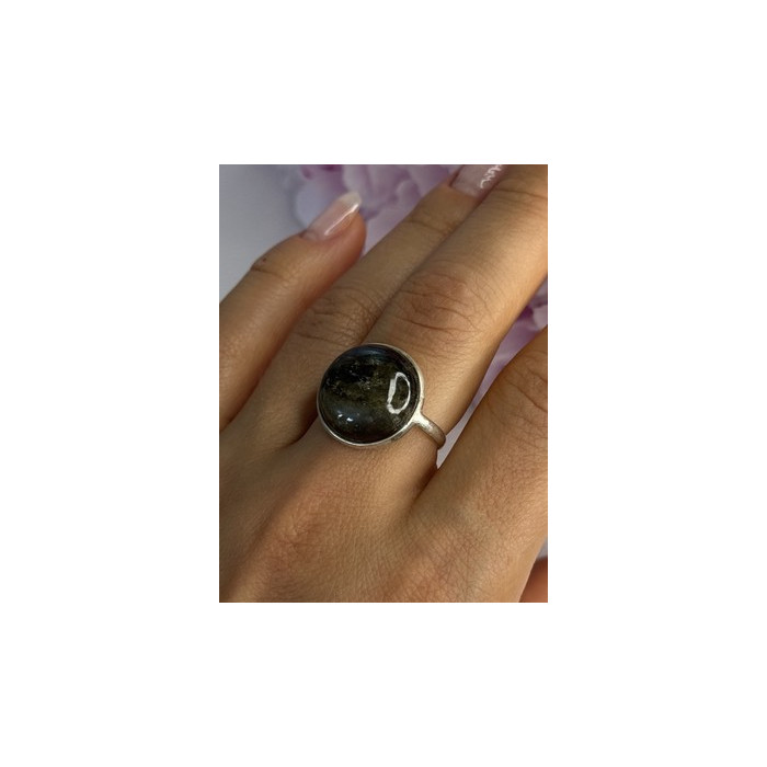 Vintage 925 Sterling Silver Labradorite Ring Size 7