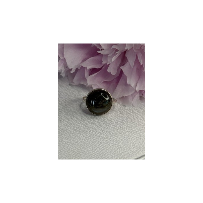 Vintage 925 Sterling Silver Labradorite Ring Size 7