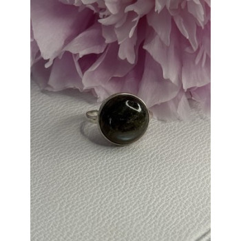 Vintage 925 Sterling Silver Labradorite Ring Size 7