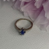 925 Sterling Silver Star Sapphire Ring Size 6.5