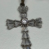 925 Sterling Silver CZ Cross