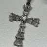 925 Sterling Silver CZ Cross