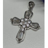 925 Sterling Silver CZ Cross