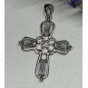 925 Sterling Silver CZ Cross