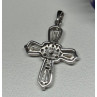 925 Sterling Silver CZ Cross