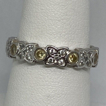 925 Sterling Silver CZ Ring Size 7