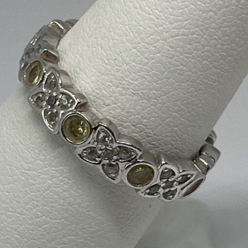 925 Sterling Silver CZ Ring Size 7