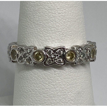 925 Sterling Silver CZ Ring Size 7