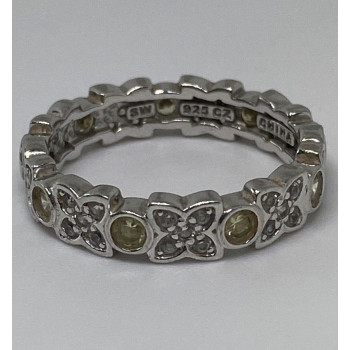 925 Sterling Silver CZ Ring Size 7