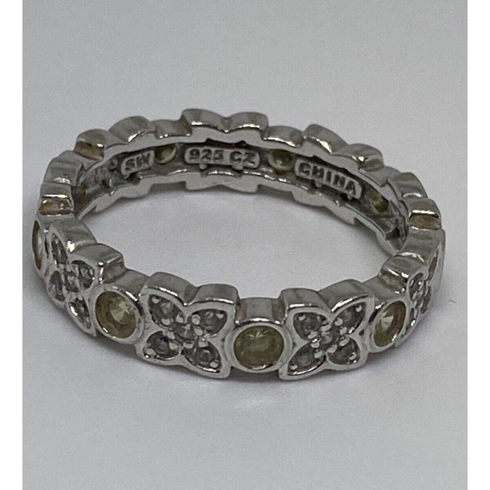 925 Sterling Silver CZ Ring Size 7