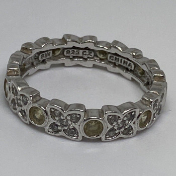 925 Sterling Silver CZ Ring Size 7