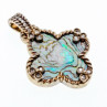 925 Sterling Silver Haliotis & CZ Pendant