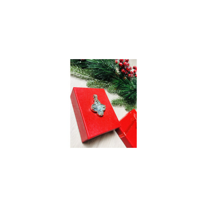 925 STERLING SILVER HALIOTIS & CZ PENDANT