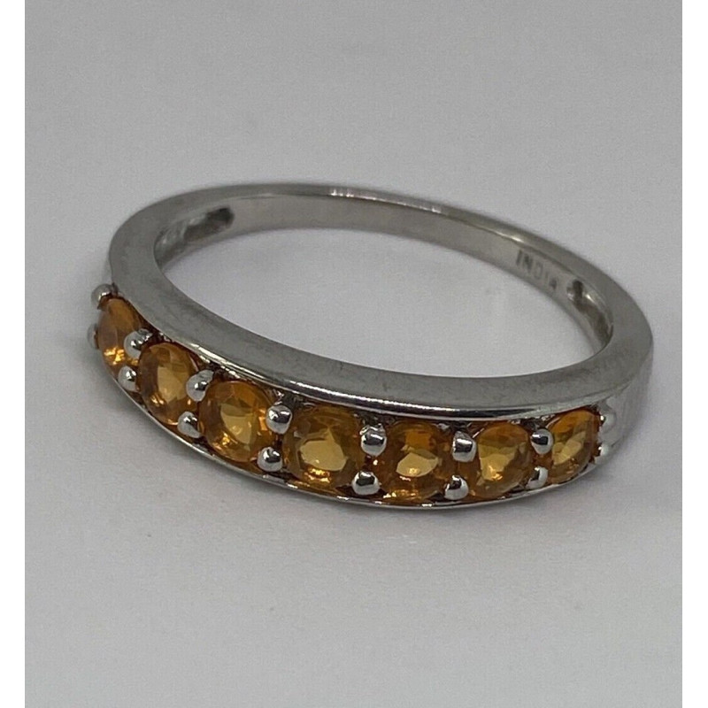 925 Sterling Silver CZ Ring Size 8