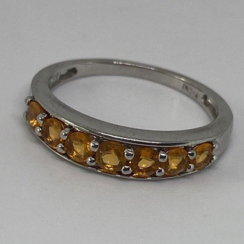 925 Sterling Silver CZ Ring Size 8