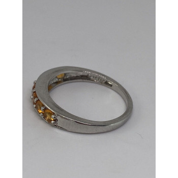 925 Sterling Silver CZ Ring Size 8