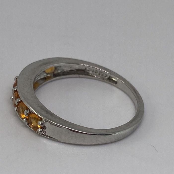 925 Sterling Silver CZ Ring Size 8