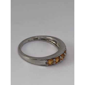 925 Sterling Silver CZ Ring Size 8