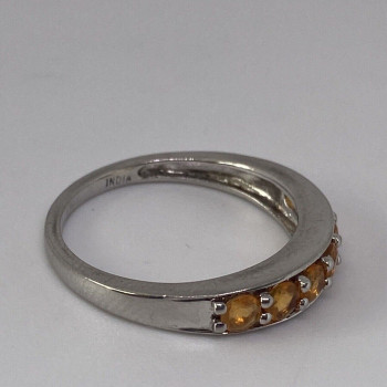 925 Sterling Silver CZ Ring Size 8