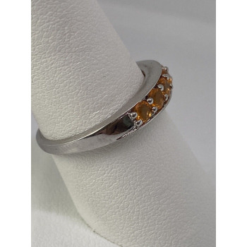 925 Sterling Silver CZ Ring Size 8
