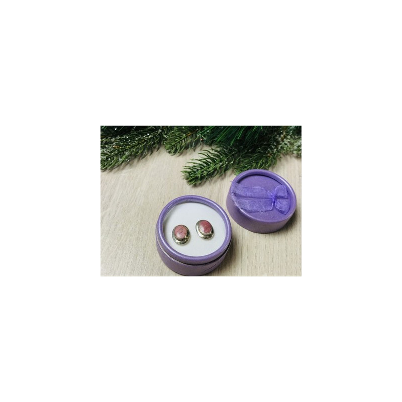 925 Sterling Silver Morganite Stud Earrings