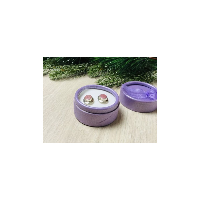 925 Sterling Silver Morganite Stud Earrings