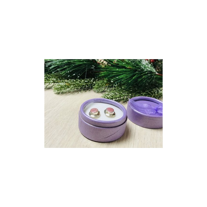 925 Sterling Silver Morganite Stud Earrings