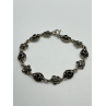 925 STERLING SILVER AGATE & MARCASITE  BRACELET
