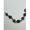 925 STERLING SILVER AGATE & MARCASITE  BRACELET