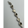 925 STERLING SILVER AGATE & MARCASITE  BRACELET