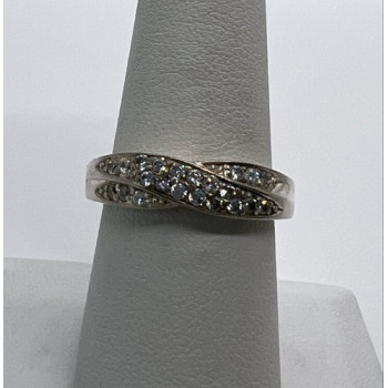 925 Sterling Silver & CZ Ring Size 7.5