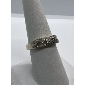 925 Sterling Silver & CZ Ring Size 7.5