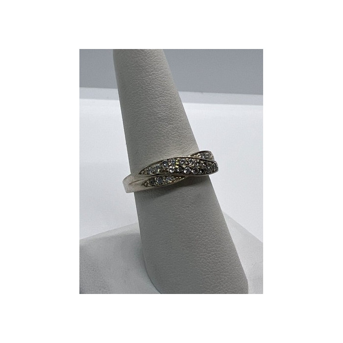 925 Sterling Silver & CZ Ring Size 7.5