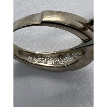 925 Sterling Silver & CZ Ring Size 7.5