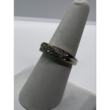 925 Sterling Silver & CZ Ring Size 7.5