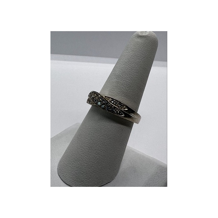 925 Sterling Silver & CZ Ring Size 7.5