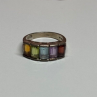 925 Sterling Silver Tourmaline Ring Size 5.5